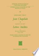 Télécharger le livre libro Jean Chapelainsoixante-dix-sept Lettres Inédites à Nicolas Heinsius (1649-1658)